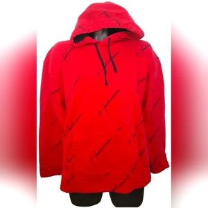 Hollister Must Have Collection Mens Red Logo Hoodie  XL  Pullover Sweatshirt